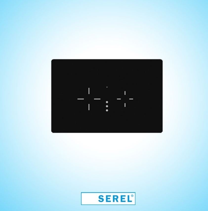 Serel Perla Black Control Panel with Sensor P590001